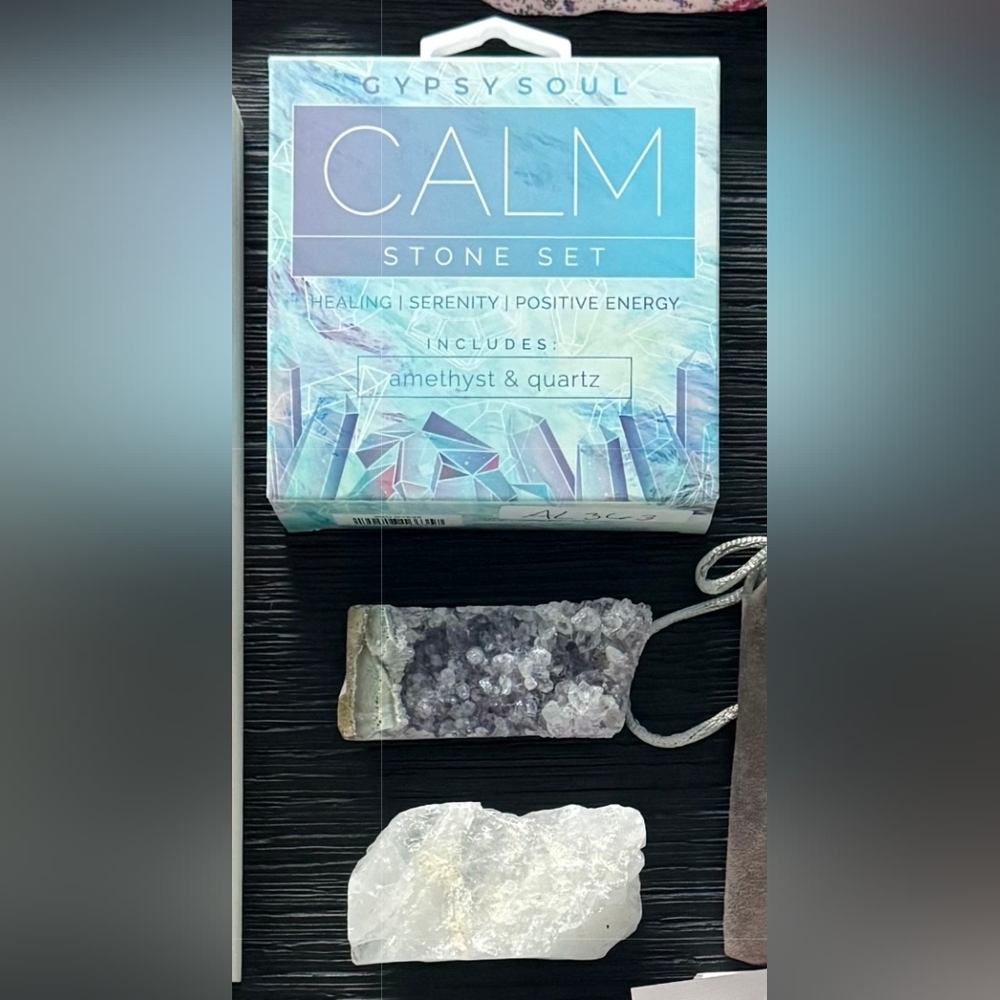 Calm Stone Set - Amethyst & Quartz - Picture 9 of 9